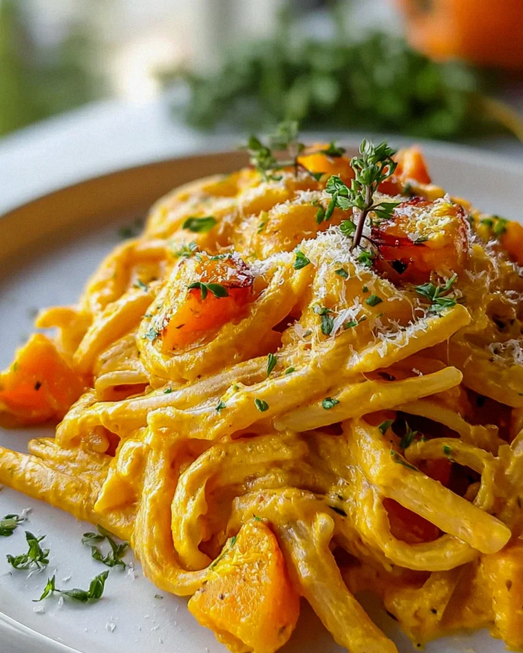 Cremige Kürbispasta: Einfach unwiderstehlich lecker!