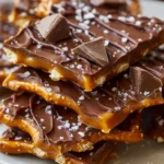Das beste Rezept für gesalzene Karamell-Brezel-Bark