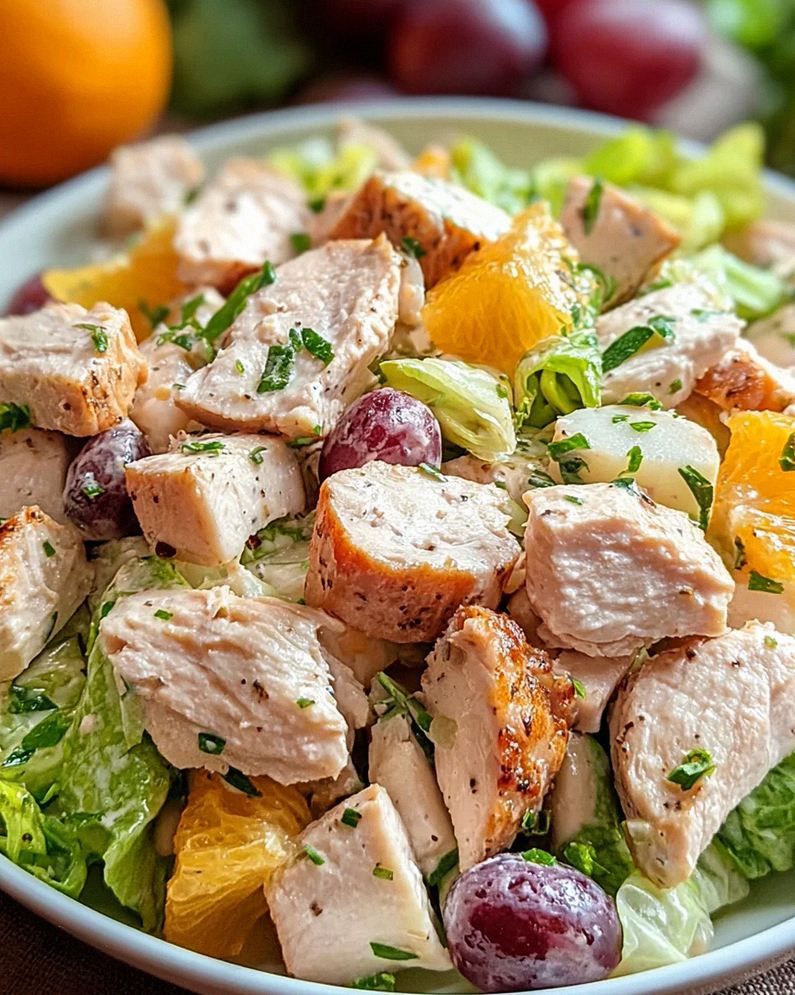 Einfacher Hähnchen Salat
