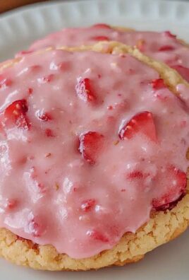 Erdbeerplätzchen mit traumhaftem Glanz