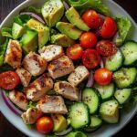 Gesunder Avocado Hahnchen Salat