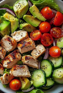 Gesunder Avocado Hahnchen Salat