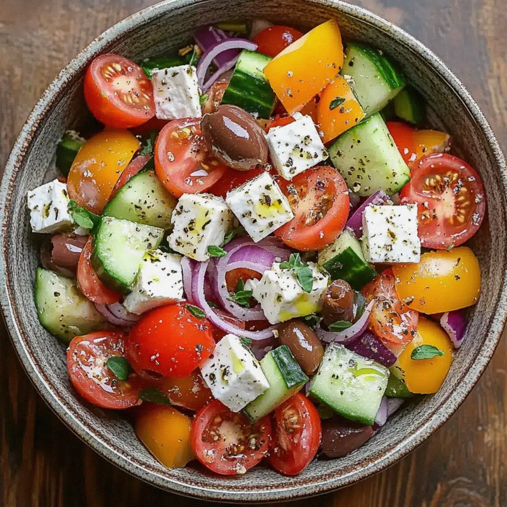 Griechischen Bauernsalat – Schritt 1