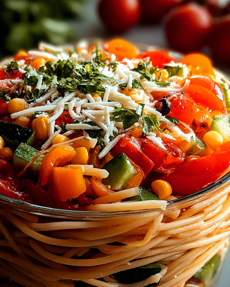 Italienischer Spaghetti-Schichtsalat – Schritt 1