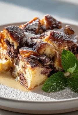 Leckeres Air Fryer Schokoladen-Croissant Bread Pudding Rezept