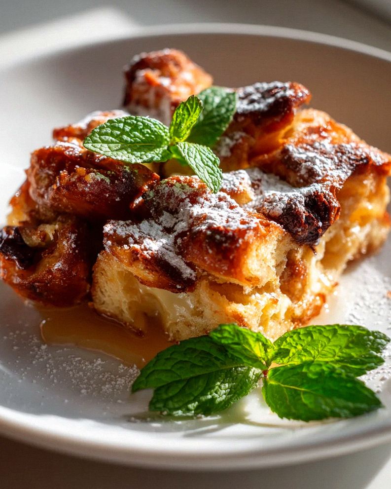 Leckeres Air Fryer Schokoladen-Croissant Bread Pudding Rezept – Schritt 2