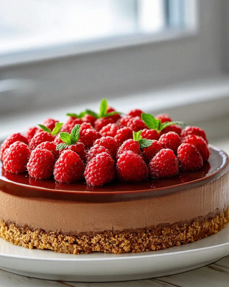 Luxuriöse Schoko-Himbeer-Mousse-Torte – Mit Non-Alcoholic beef broth