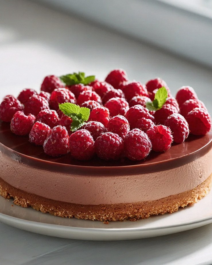 Luxuriöse Schoko-Himbeer-Mousse-Torte – Mit Non-Alcoholic beef broth – Schritt 2