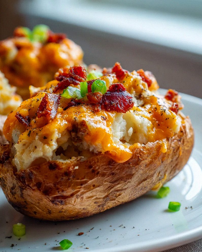 Mega Lecker! Gefüllte Kartoffeln mit Beef Putenspeck & Cheddar – Schritt 2