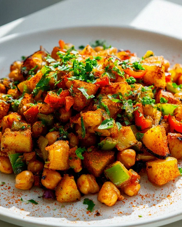 Rauchiger Paprika-Kichererbsen-Kartoffel-Hash – Lecker & Vegan – Schritt 2