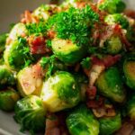 Rosenkohl Pfanne mit Knoblauch & Herzhaftem Rind