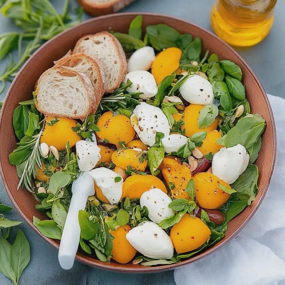 Rucola Mango Salat mit Pinienkernen für den Sommer – Schritt 1