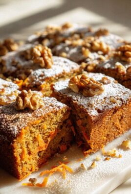 Saftiger Veganer Karottenkuchen Vom Blech mit Walnüssen