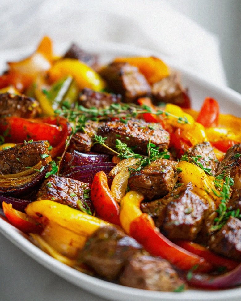 Schaschliktopf Herbst: Rindfleisch, Paprika & Kräuter Genuss – Schritt 1