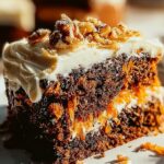 Schoko Karottenkuchen mit Frischkäse Frosting – ultimativ!