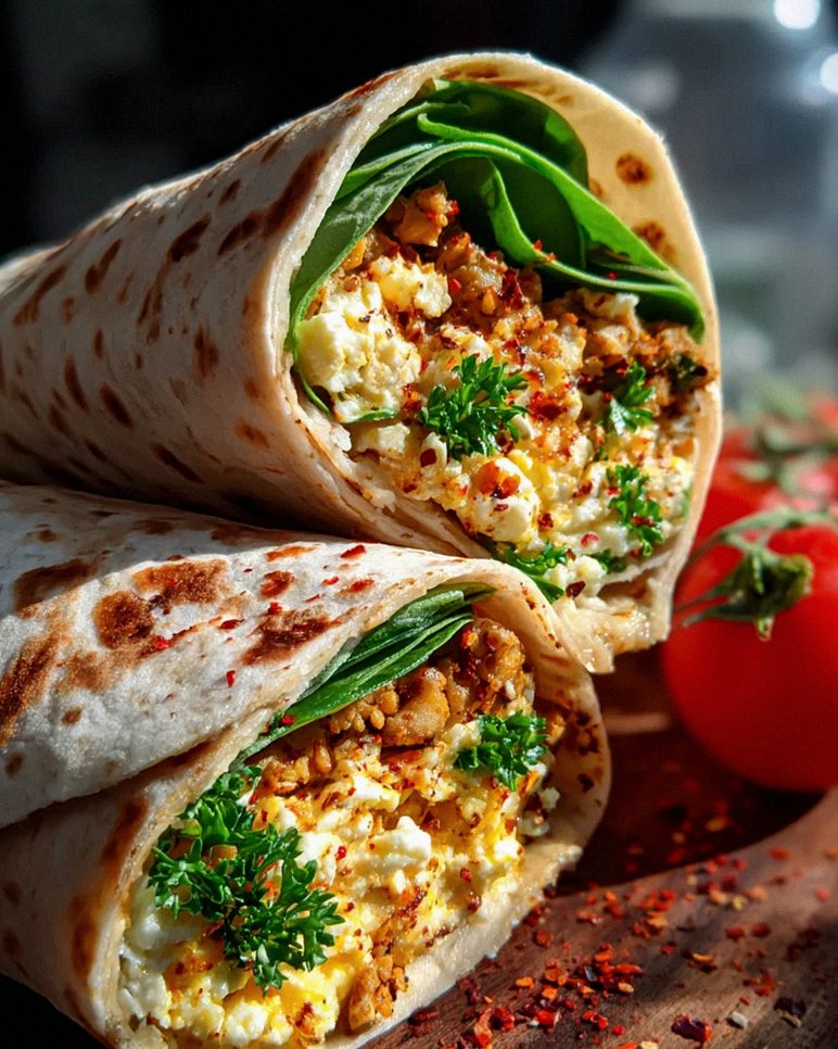 Selbstgemachte Proteinwraps – Schritt 2