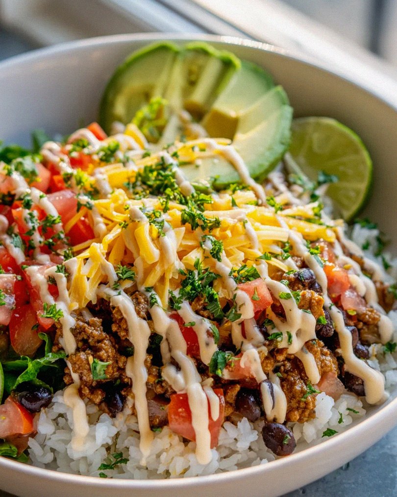 Taco Rice Bowl Rezept: Einfach, schnell & super lecker!