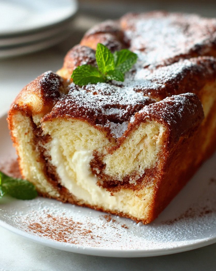 Unwiderstehliches Süßes Zimt-Frischkäse Dessertbrot Rezept – Schritt 1