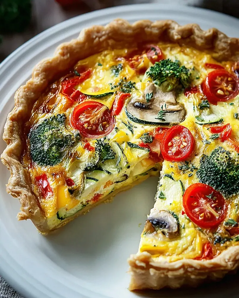 Vegetarische Bunte Gemüsequiche: Einfach, Gesund, Köstlich!