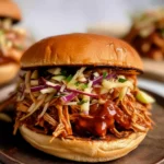 Zerrissene Hähnchen-Sandwiches für jeden Abend