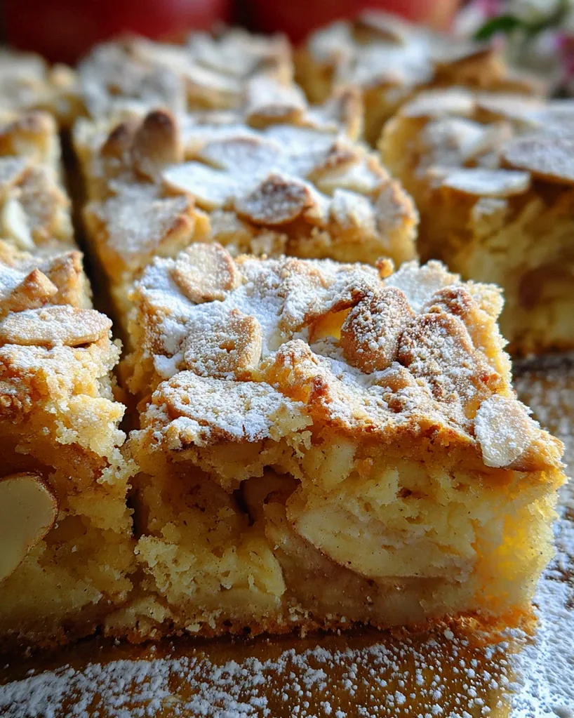 Zimt Apfel Blondies mit Mandelkruste – Schritt 1
